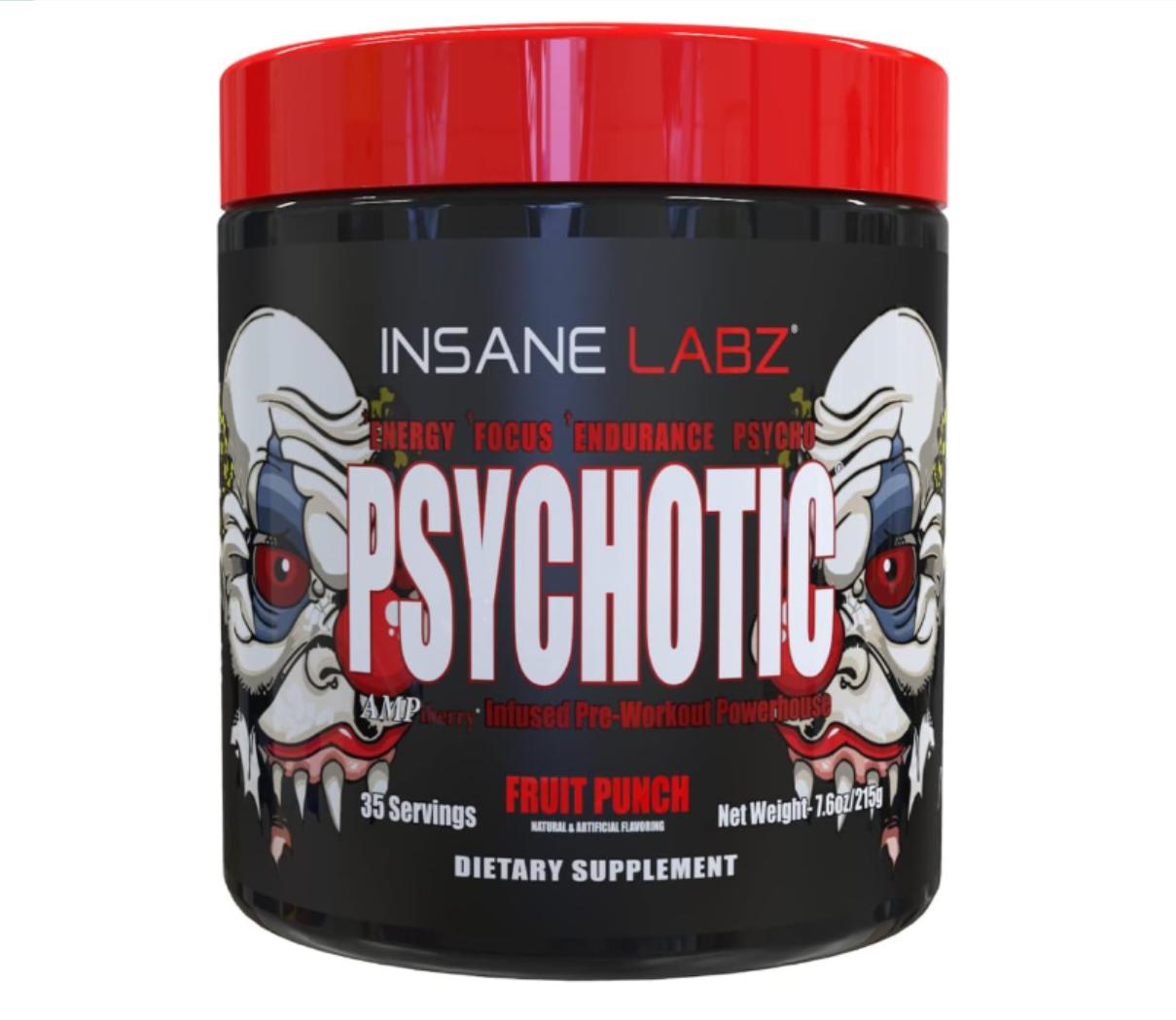 Pre-Workout Psicotic Rojo – suplemento Evolución Gym